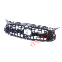for mercedes benz w205 c190 amg gt 2 4 door coupe sporty front grill black chrome racing mesh radiator grille