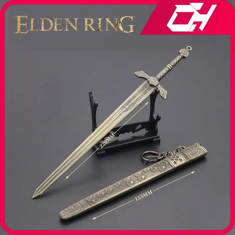 Elden Ring Figures Banished Knight's Greatsword Game Keychain Swords Butterfly Knife Katana Weapon Model Gift Toys for Children