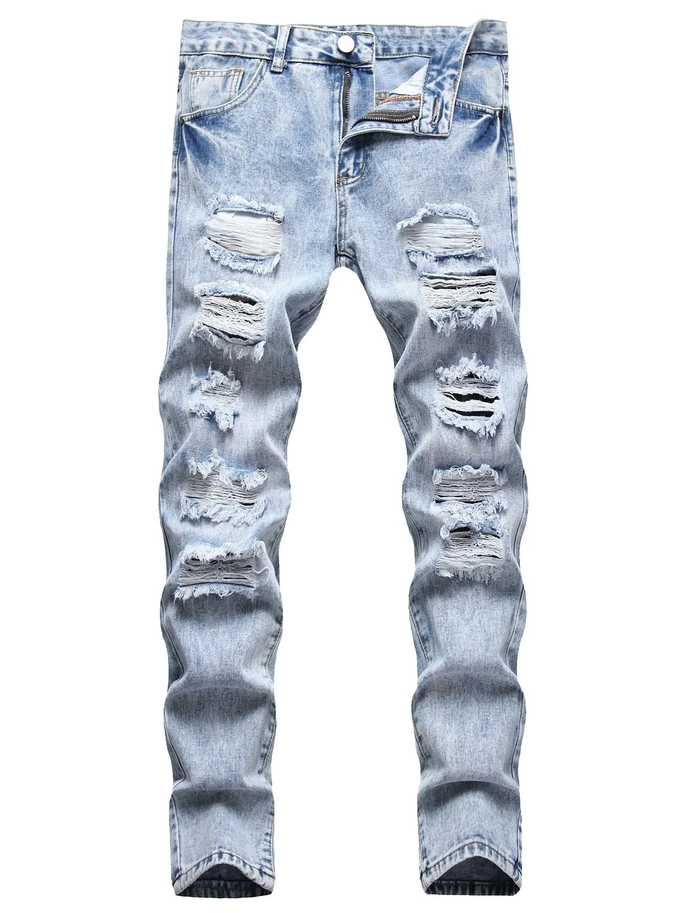 

Мужские джинсы с прямыми штанинами, Мешковатые Свободные брюки из денима с завязкой, средней талией, брюки в стиле хип-хоп, весна-осень