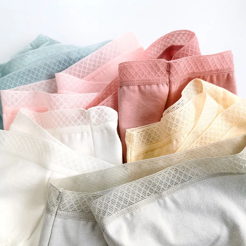 12PCS Women 's Panties Cotton High Waist Slimming Underwear Girls Briefs soft  breathable Sexy women Breathable Lingerie XXL