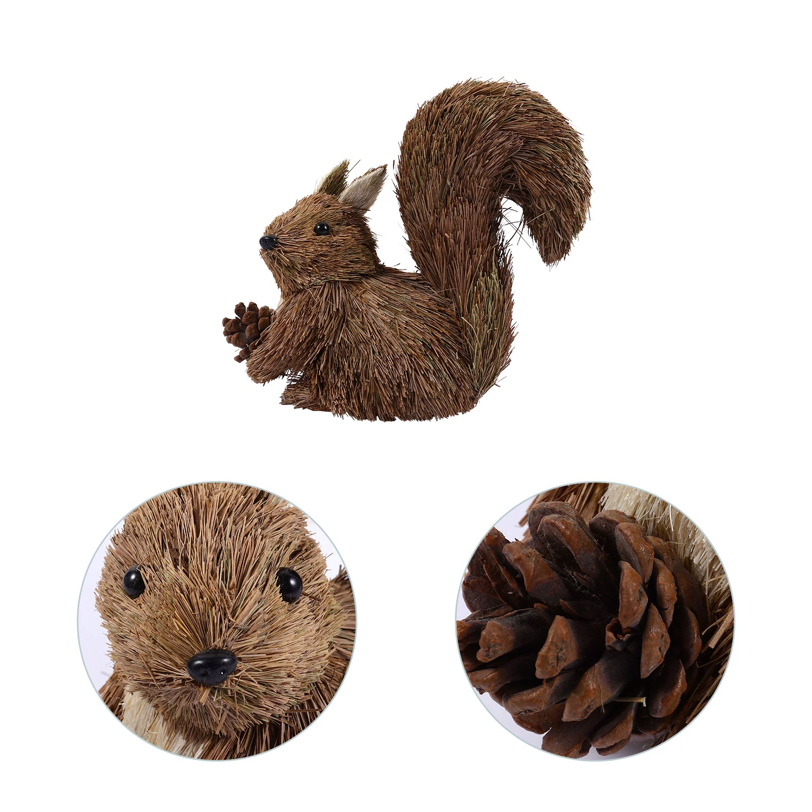 

Little Squirrel Straw Figurines Mini Christmas Ornament Miniture Decoration Ornaments Xmas Miniature Dolls