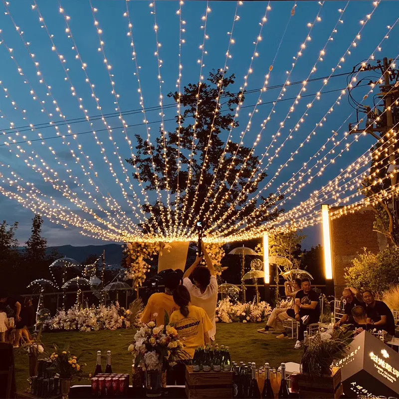 

Christmas Tree Garlands LED String Lights Fairy Wedding Decor Garden Outdoor Indoor Decoration Holiday Lighting New Year Gifts