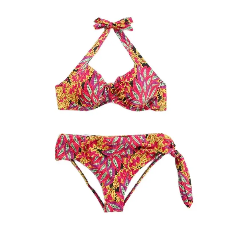 Miyouj 2024 комплекты бикини с цветочным принтом женский купальный костюм пуш-ап