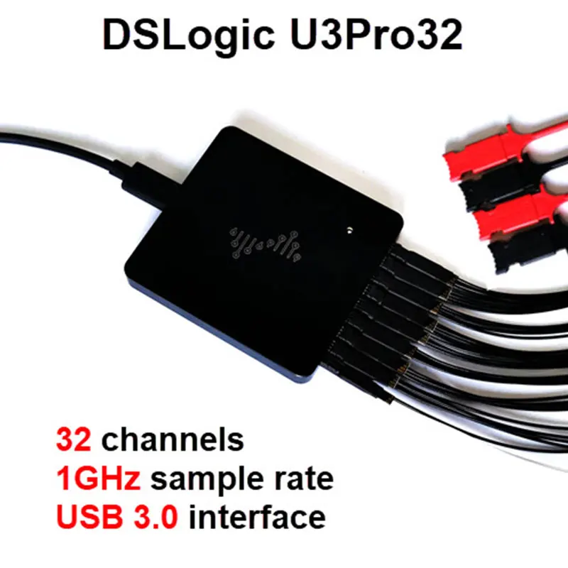 Фото Новый 16-канальный логический анализатор 1 ГГц частота выборки USB 3,0 полоса пропускания 5 Гбит/с максимальный DSLogic U3Pro16/32 №2