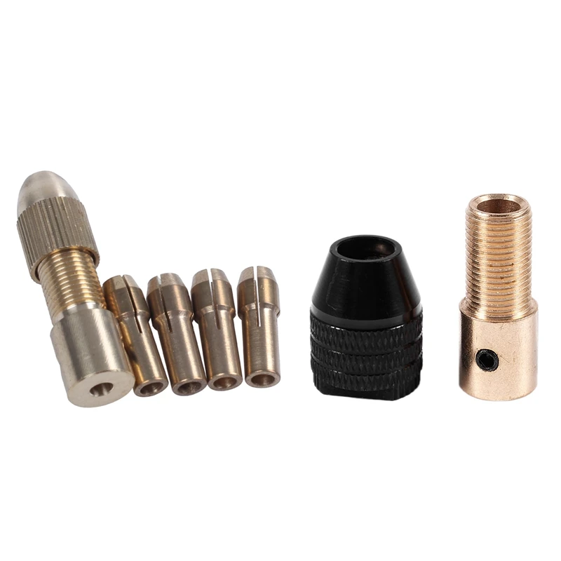 

Hot 9 Pcs Drill Chuck Collets: 8 Pcs 0.5-3Mm Drill Chuck Collets Set Of Quick Chuck For Mini Tools & 1 Pcs Mini 0.3-3.5Mm Small