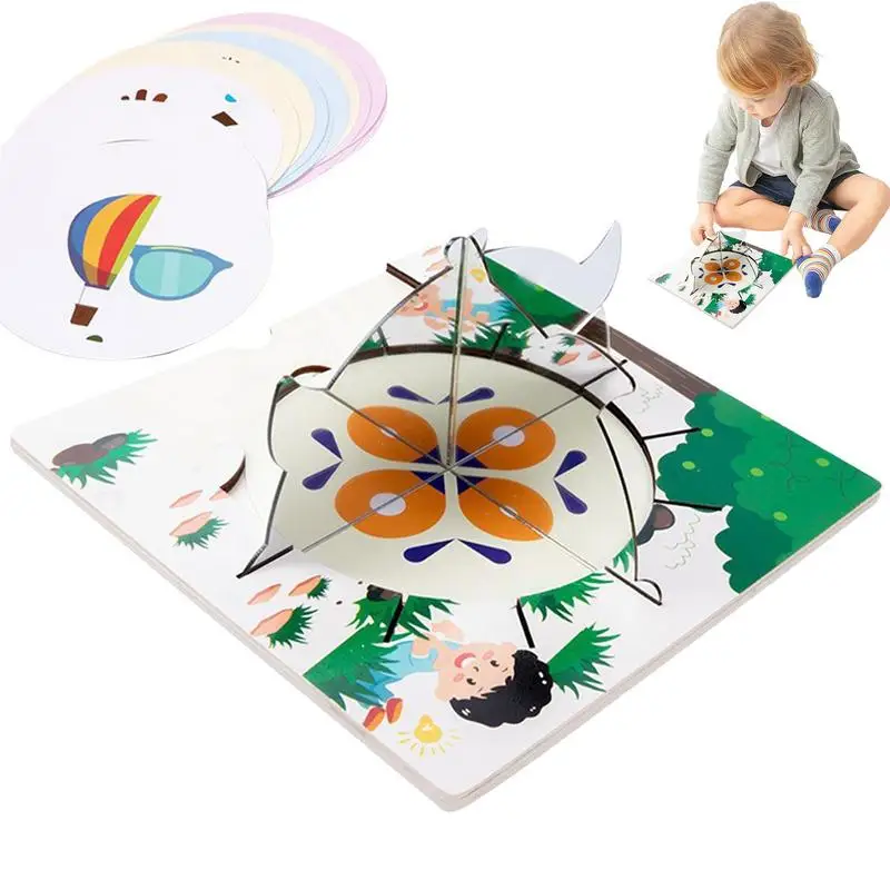 

Tummy Time Toy Mirror Image Toy Desktop Teaching Aids Improve Spatial Awareness Develop Concentration For Divergent Thinking