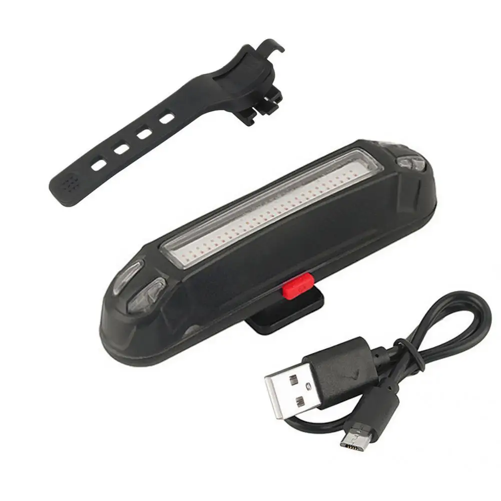 

Compact Cycling Safety Flashlight Fast Charge Clips Tightly Plastic Fits All Bikes Tail Light