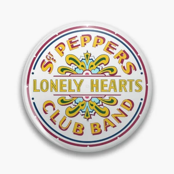 

High Quality Sgt Pepper Logo Customizable Soft Button Pin Clothes Creative Brooch Lapel Pin Badge Jewelry Metal Hat Gift
