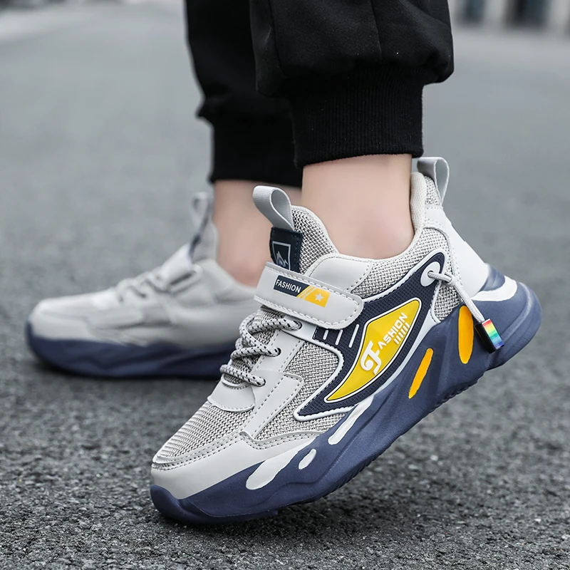 Children Sneakers Lightweight Casual Shoes for Boys Mesh Comfortable High Quality Running Shoes Kids Girls Flat Breathable Shoes