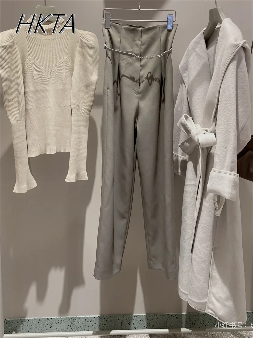 Японские панталоны осенние новые прямые брюки в форме кокона с индивидуальным