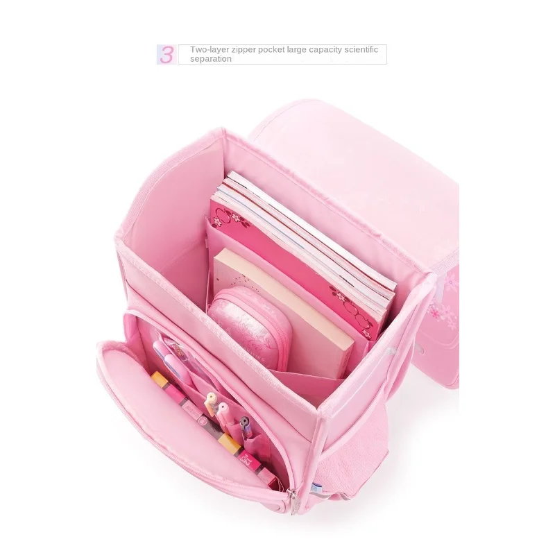 Disney Frozen Student Satchel Large Capacity Girls Backpack for Elementary School Students Kids Bags for Girls Kawaii Backpack