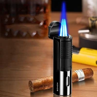 metal cigar windproof lighter large firepower 1300%c2%b0 spray gun cigarette lighter butane gas lighter portable cigar drill