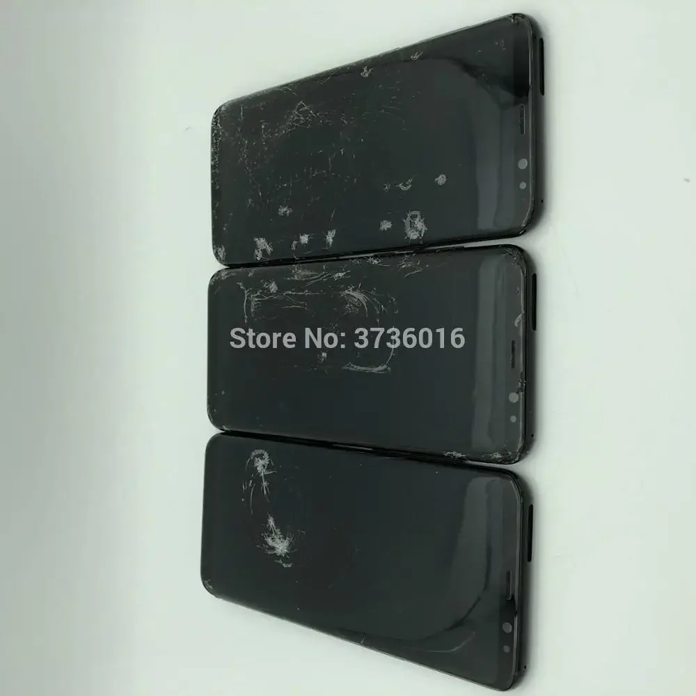 Сломанный ЖК-дисплей для телефона Galaxy S8 plus G955 мобильный телефон практикуется как