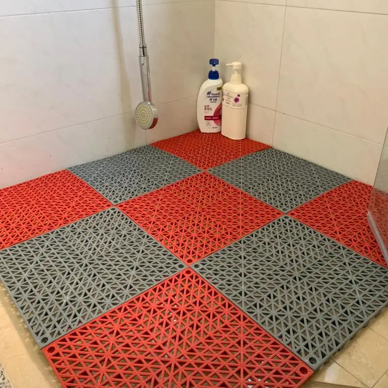 

Bathroom Anti-skid Mat PVC Bathroom Balcony Splicing Waterproof Mat Kitchen Toilet Bathroom Household Floor Mat Bathroom Mat
