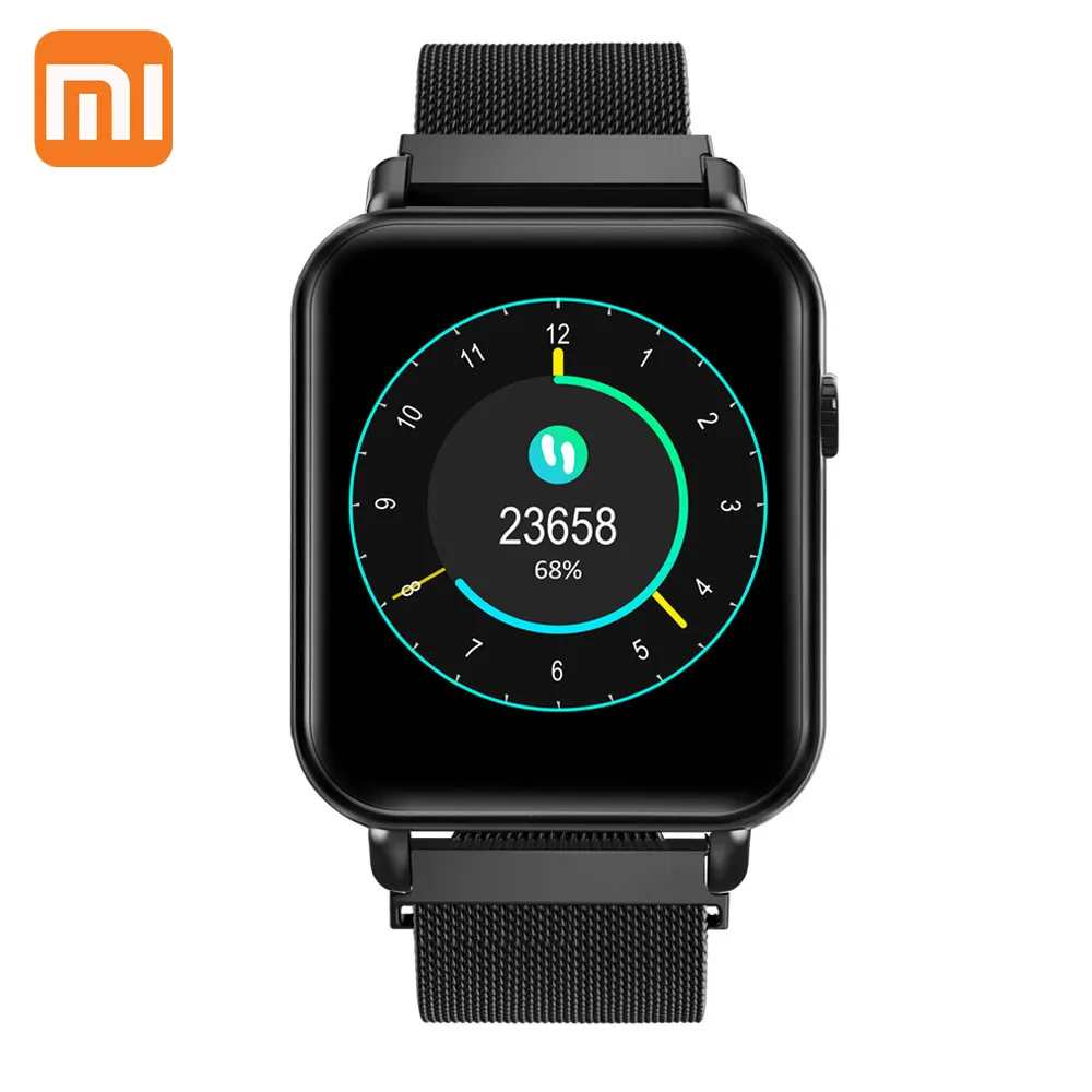 

Смарт-часы Xiaomi для мужчин и женщин, водонепроницаемые умные часы с сенсорным экраном, спортивный фитнес-трекер с пульсометром, наручные час...