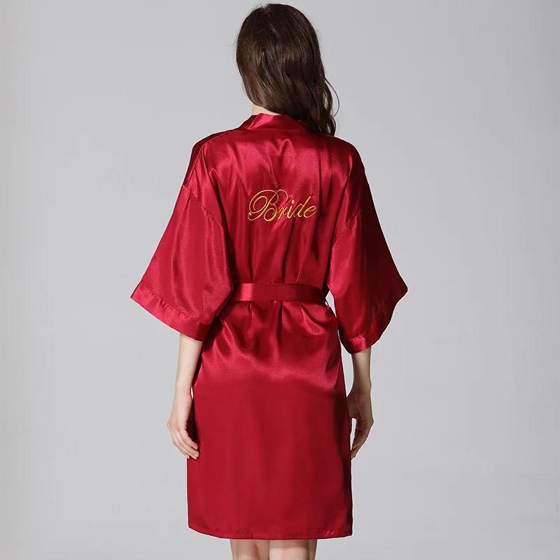 Pajamas Women's Spring Summer Pajamas Bridal Dressing Robe Ice Silk Best Friends Party Loose Large Size Thin Wedding Bathrobe