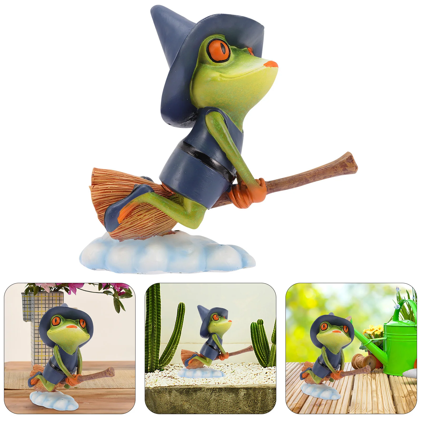 

Frogs Garden Statue Decor Outdoor Animal Decoration Figurine Ornament Figurines Craft Sculpture Resin Pond Simulation Desktop