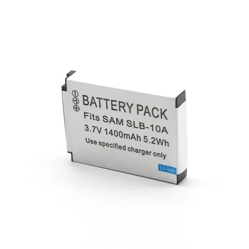 Фото Аккумулятор SLB-10A 1400 мАч, перезаряжаемые батареи для камер Samsung SL102, SL202, SL420, SL620, SL820, HZ10W, HZ15W, L100, L110, L200, L210 №3