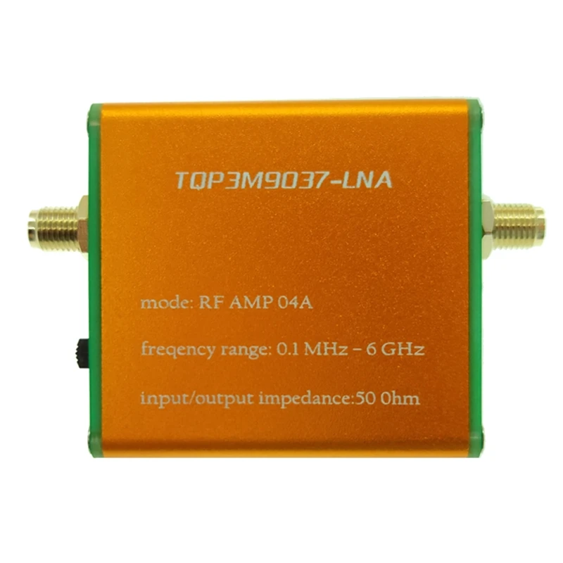 

100K-6Ghz All Band Amplifier HF FM VHF UHF RF Preamplifier High Linearity Ultra-Low Noise Gain Amplifier