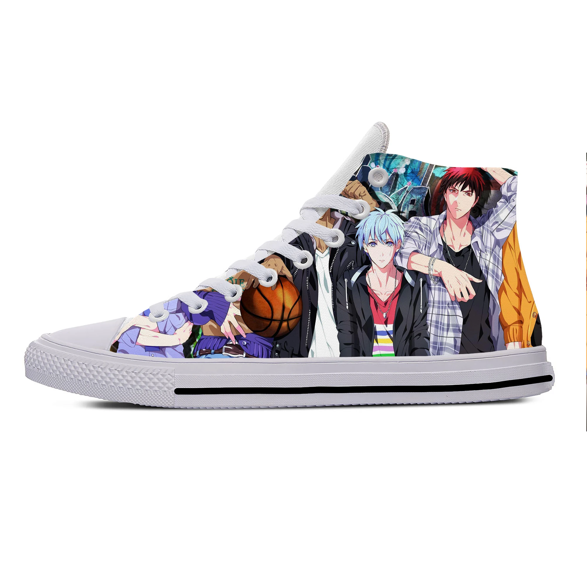 High Top Lightweight Breathable 3d Print Men Women Sneakers