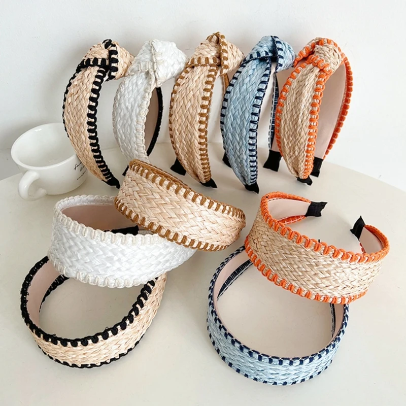 

Girls Wide Headbands Elegant Lady Headwear Wide Hair Bands Accessories