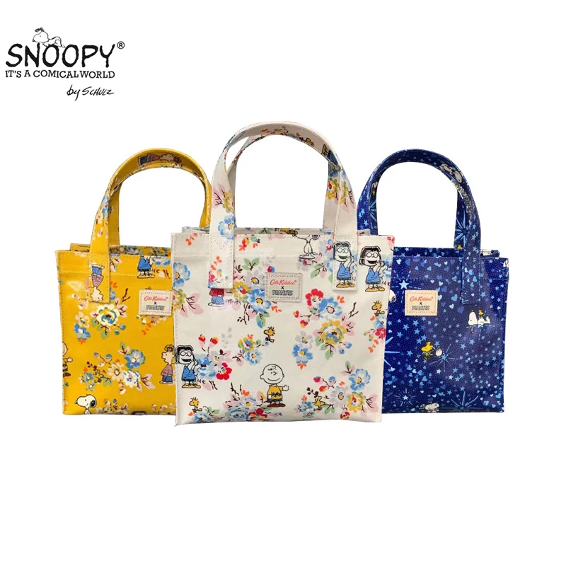 

Kawaii Sanrio My Melody Anime Cartoon Cath Kidston Cute Waterproof Print Small Tote Bag Bento Bag Lunch Box Bag