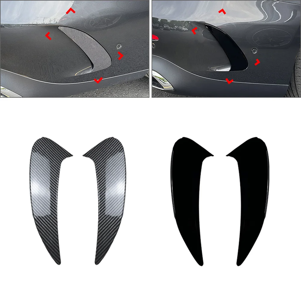 2 шт. задний бампер автомобиля боковой спойлер декоративная накладка для Mercedes Benz