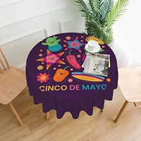 mexican cinco de mayo tablecloth washable fabric table cloth waterproof for room outdoor picnic kitchen dining tabletop decor