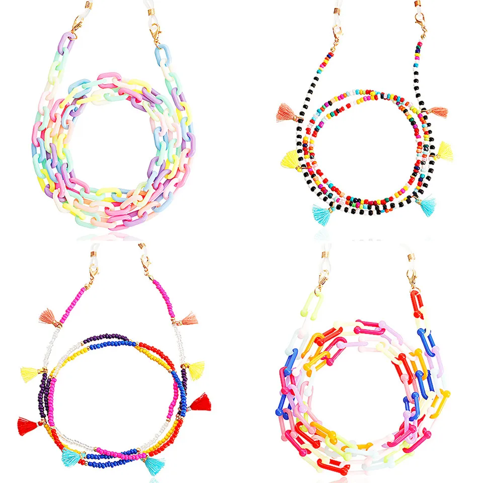 

Tassel Eyeglasses Cord Eyeglass Rope Hanging Mask Lanyards Mask Chain Eye Glasses Sunglasses Beaded Chain Star Pendant Chain