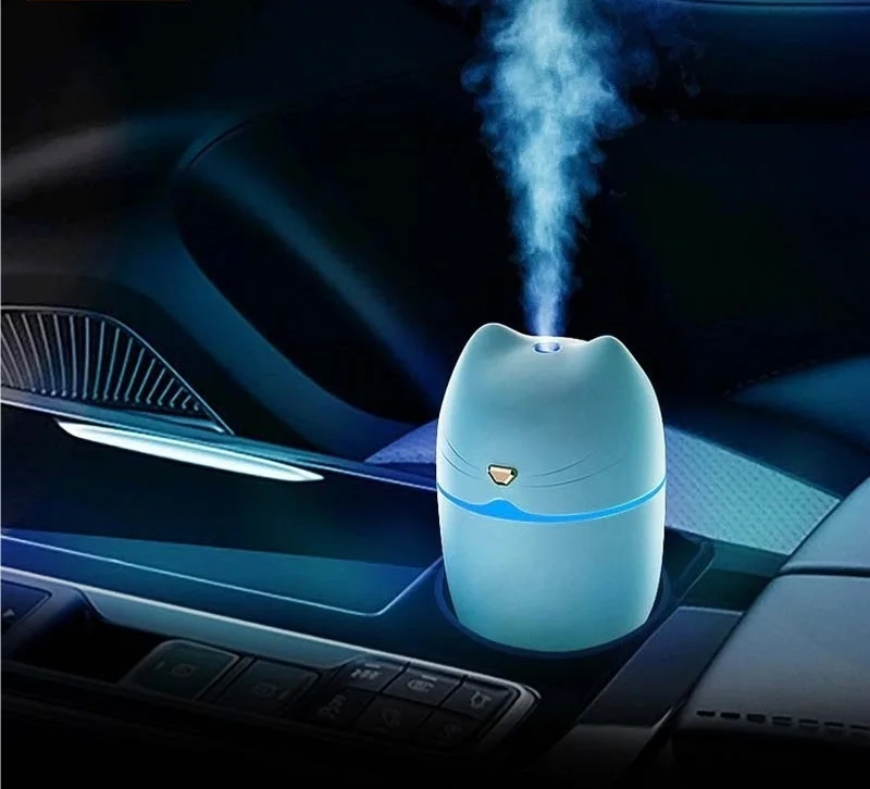 

Usb Air Humidifier Kawaii Essential Oil Diffuser Aromatherapy Air Purifier For Home Car Ultrasonic Mist Maker Portable Fogger