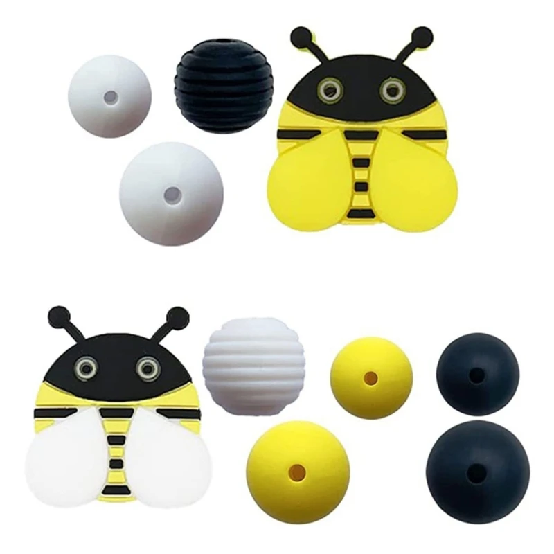 

70pcs Silicone Beads Bulk 15mm 12mm Round Bead for Jewelry Making Large Bead with Accessory for Keychain Makings Dropship