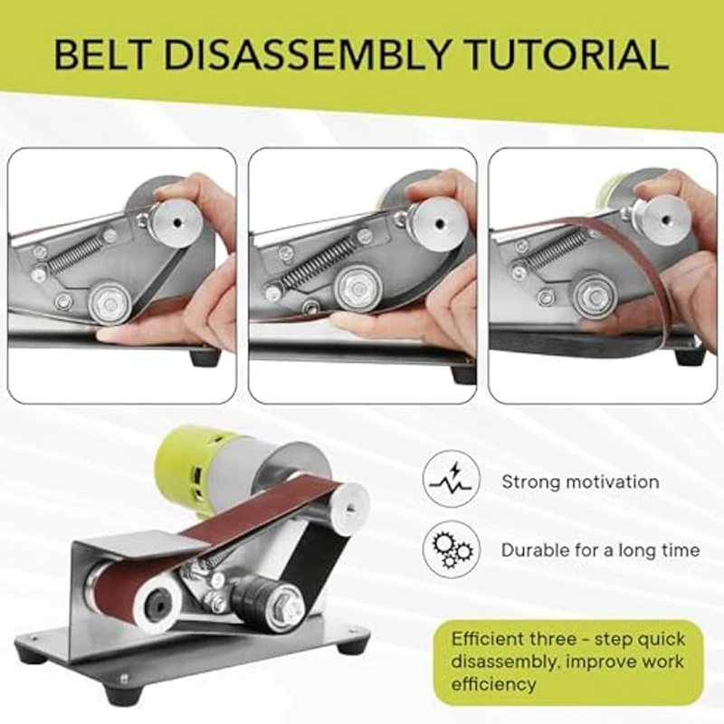 Ленточная шлифовальная машинка электрическая точилка для ножей с регулируемой