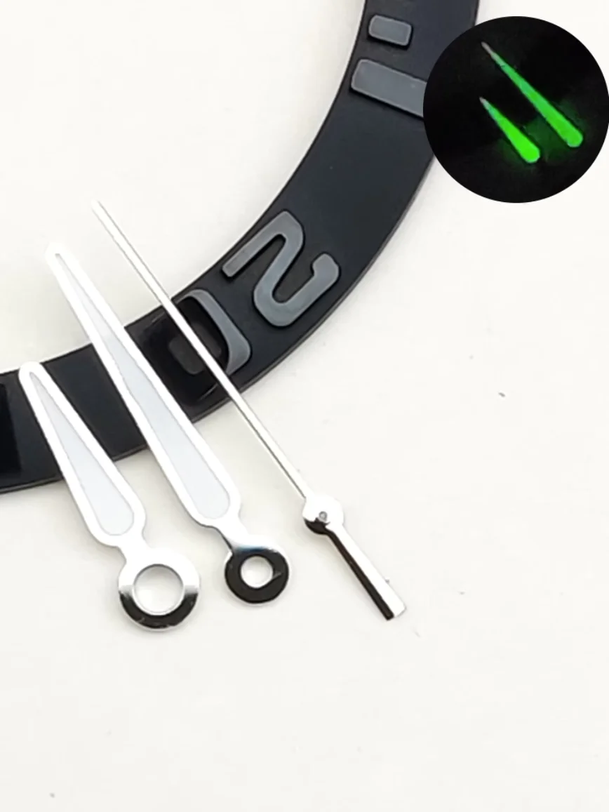 12.5MM Watch Hands Watch Accessories Green Luminous Watch Hands Suitable for NH35/36/4R Movements