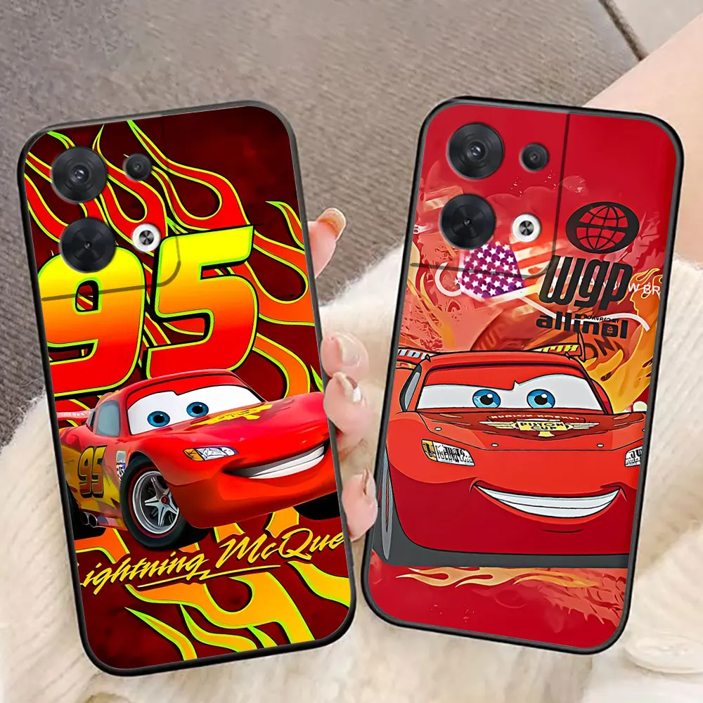 Чехол для телефона Disney Cars Lightning McQueen OPPO RENO 11 11F 10 8T 8 7Z 7 6Z 6 5 5F 4 4F LITE PRO Case Funda Coque Shell