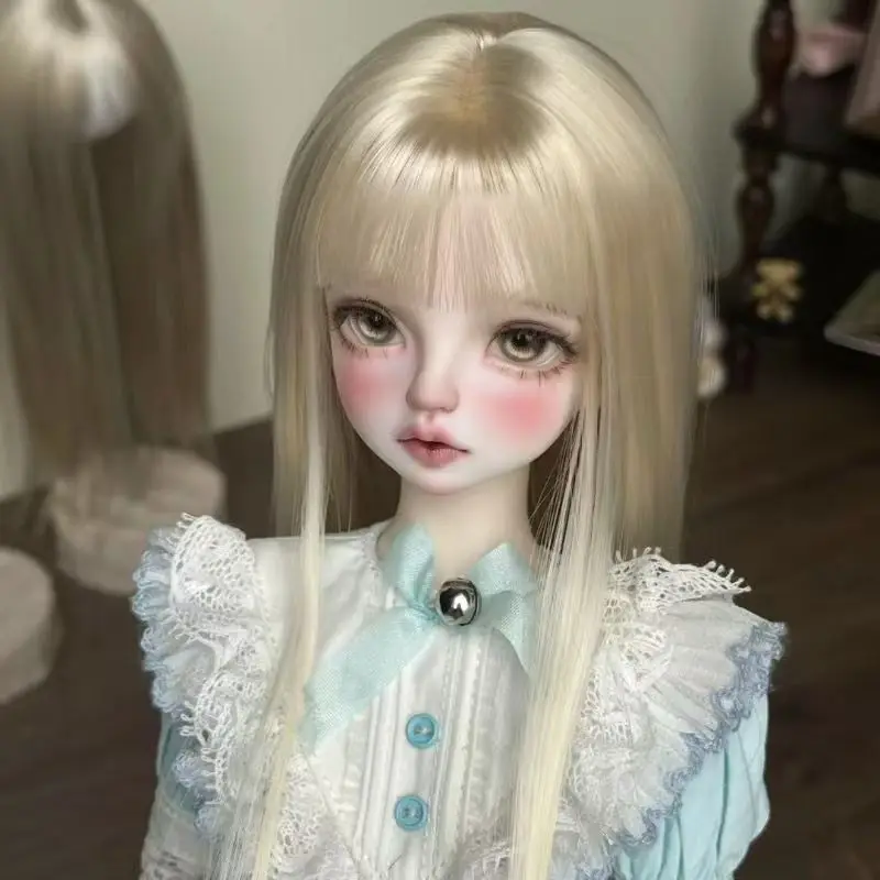 Фото Новый кукольный парик для куклы 1/3 1/4 1/6 BJD SD, модные длинные волосы, мягкий шелк, высокотемпературные игрушки для девочек, аксессуары для кукол №5