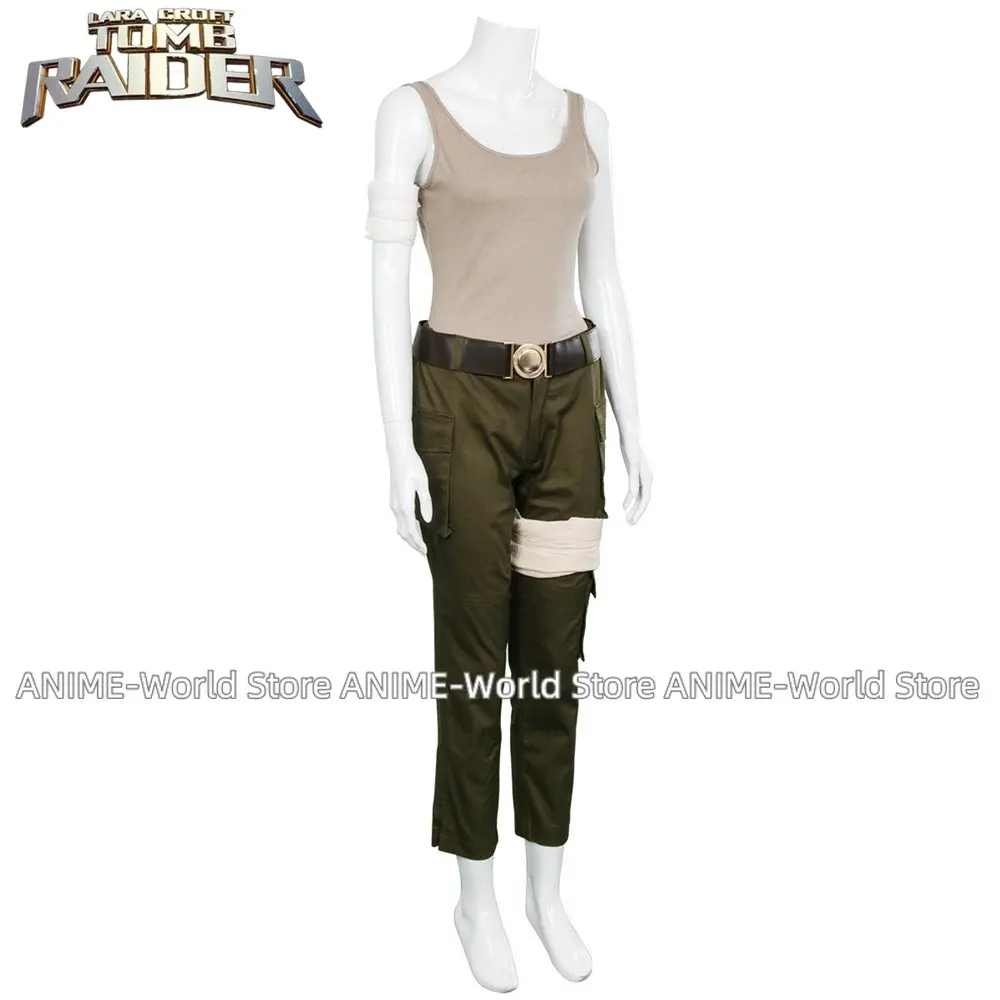Фото Новый костюм Lara Croft Tomb Raider Lara Croft, костюм на Хэллоуин, Рождество, игра, косплей для взрослых и женщин, карнавальный костюм на заказ №2