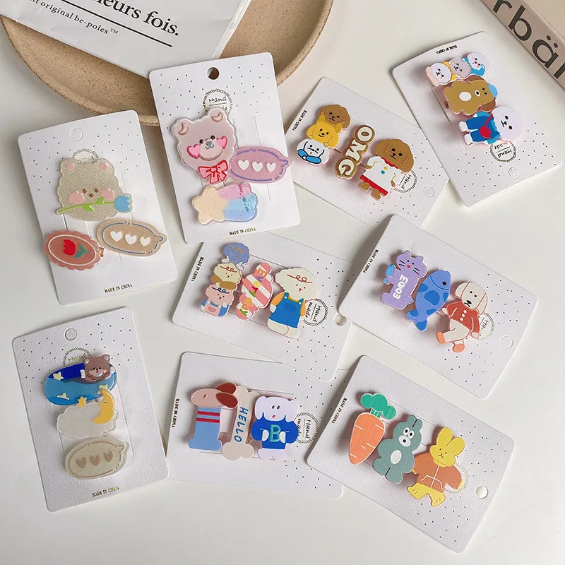 

3 Piece/lot Cute Cartoon Hair Pins Baby Hair Accessories Girls Hair Grips Barrettes Kids Hairpin Barrettes Children Hair Wear