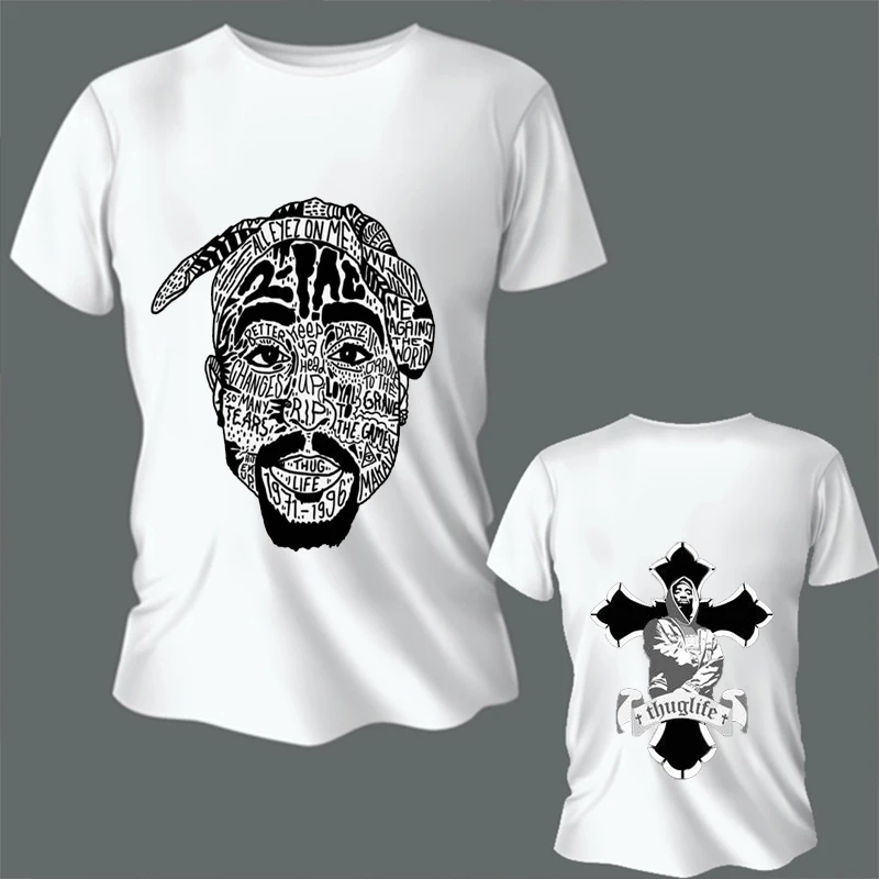 

Футболка Tupac 2PAC Rap Мужская, популярная винтажная дышащая с коротким рукавом, в стиле хип-хоп, с графическим принтом, в стиле унисекс