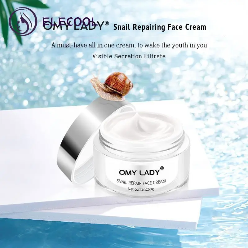 

New Snail Face Cream Anti Aging Anti-wrinkle Whitening Moisturizing Cream Firming Lift Shrink Pores Brighten Skin Care TSLM1