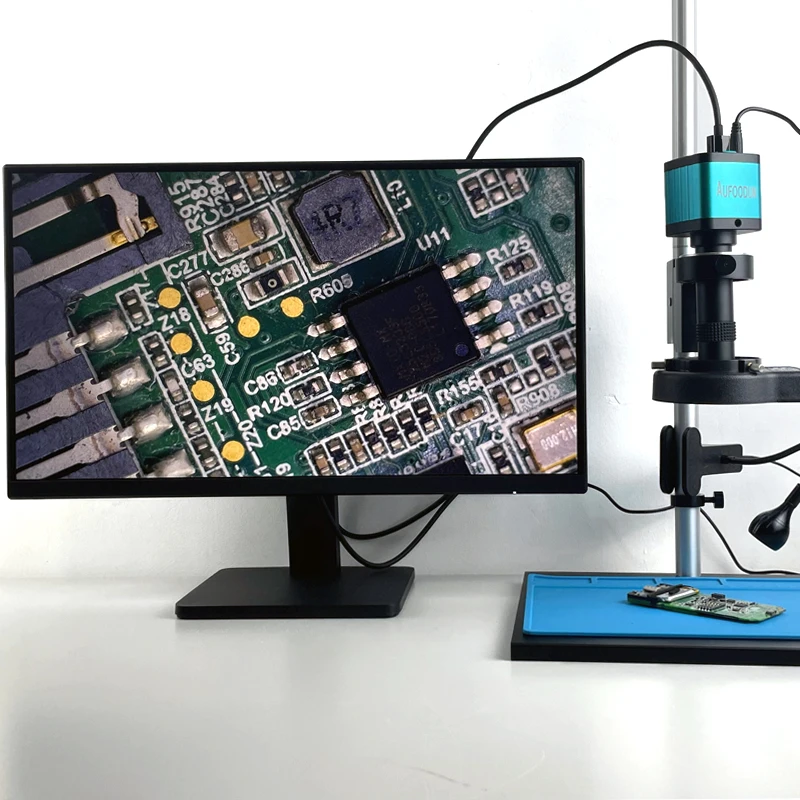 48MP 4K 60FPS HDMI USB промышленный видеомикроскоп цифровой микроскоп камера 130X зум C