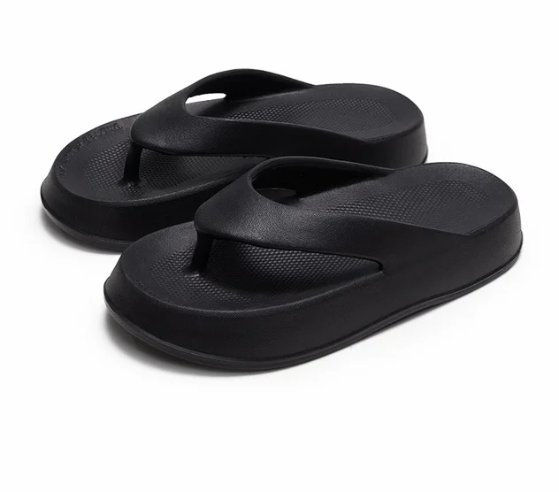 UTUNE Flip Flops Women and Men Summer Shoes Outdoor Slippers EVA Rubber Platform  Beach Slides With Thick Cushion Non-slip
