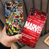 marvel cartoon spiderman phone cases for iphone 11 12 pro max 6s 7 8 plus xs max 12 13 mini x xr se 2020 coque funda back cover