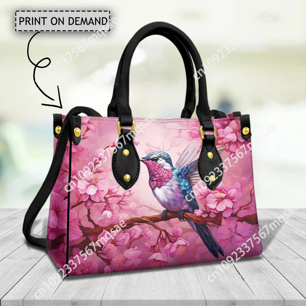 Колибри Подсолнух Женские сумки Повседневные на плечо с верхней ручкой