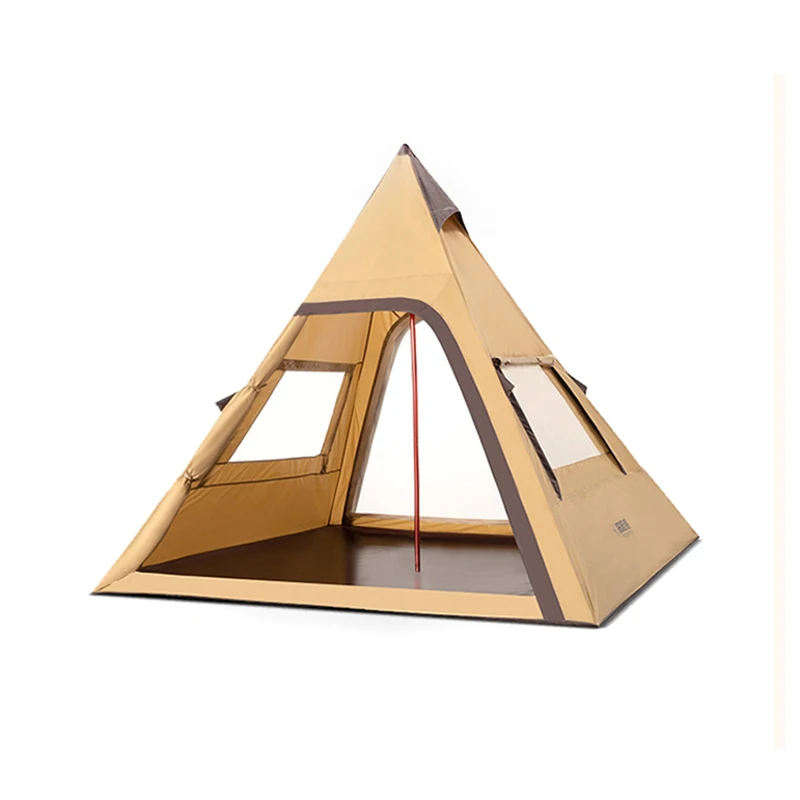 

Luxury Pyramid Tent Living Free Shipping Waterproof Beach Hiking Family Tent Large Ultralight Tiendas De Campana Outdoor Items