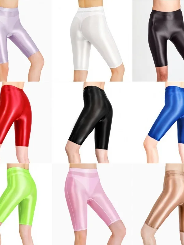 Новые глянцевые сетчатые сексуальные штаны для йоги высокая эластичность модные