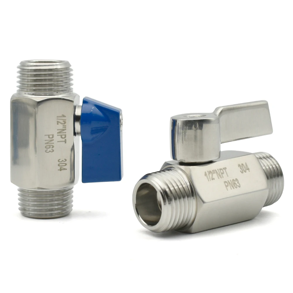 Шаровой мини-клапан из нержавеющей стали SS304/316L 1/8 1/4 3/8 1/2 3/4 BSP