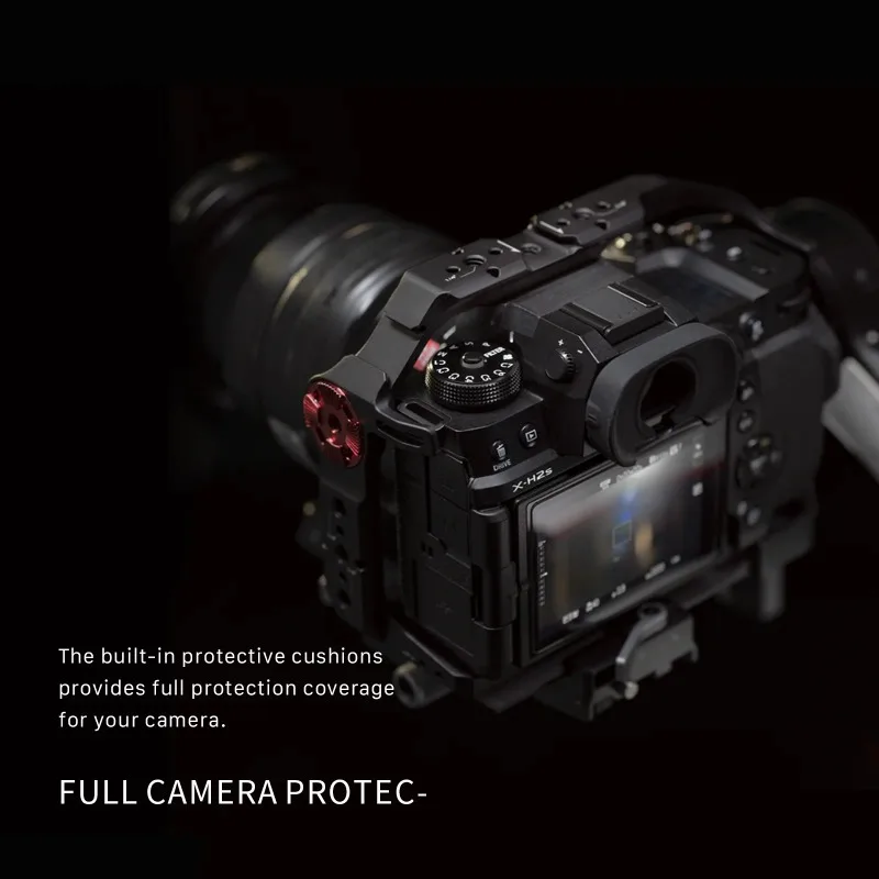 Фото Комплект TILTA Camera Cage для Fujifilm X-H2S X-H2 (базовый набор) TA-T36-FCC-B с адаптером для объектива и быстросъемной площадкой Manfrotto №2