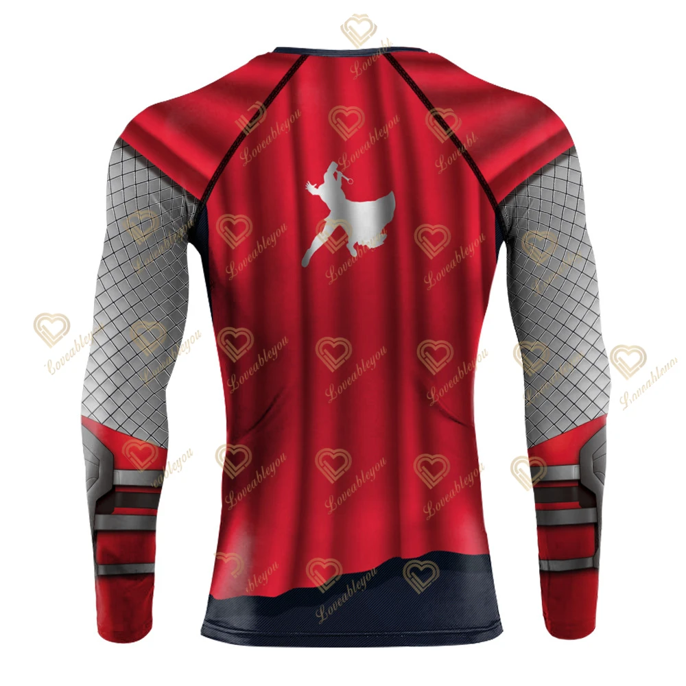 New The Endgame Captain 3D Superhero Long Sleeve Cosplay Compression Premium T Shirt Finess Gym Quick-Drying Tight Tops