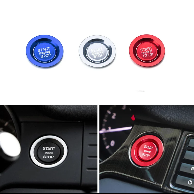 Красная/Серебристая/синяя/черная Автомобильная кнопка включения/остановки двигателя из АБС для Land Rover Discovery Sport LR5 Range Rover Sport Vogue Evoque Красная/Серебристая/синяя/черная Автомобильная кнопка включения/остановки двигателя из АБС для Land Rover Discovery Sport LR5 Range Rover Sport Vogue Evoque