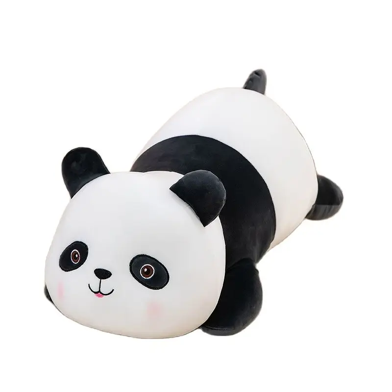 

Черно-белая плюшевая детская подушка в форме панды